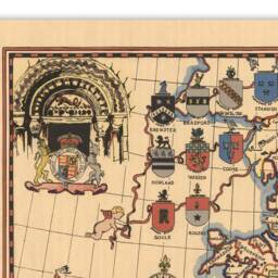 The Pilgrims Of The Mayflower- Old Map England & Holland- Vintage Poster- Wall Print- Ancient - thumbnail 3