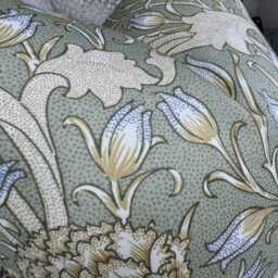 William Morris Handmade Cushion Cover, Green Pillow Designer Cover , Double Sided Throw Scatter Sofa - thumbnail 3