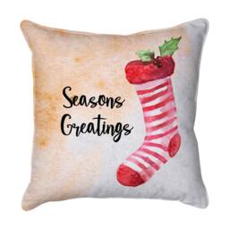 Christmas Velour Cushion UK Made Festive Home Decor - 43x43cm - thumbnail 2