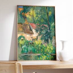 Paul C??zanne Wall Art, P??re Lacroix House Print, French Landscape Vintage Cottage Decor, Countryside Oil Painting Canvas, Gift - thumbnail 3