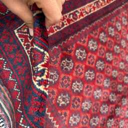 6x9 Hand-Knotted Afghan Bukhara Wool Rug - Oversized Tribal Boho Geometric Carpet Large Area For Living Room, Bedroom Ideal Gift - thumbnail 4