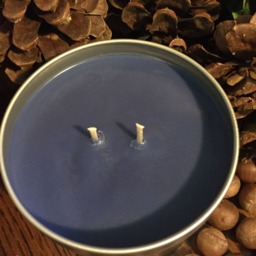 Midsummer's Night Handmade Hand Poured 16 Oz Soy Candle in Metal Tin With Lid - thumbnail 2