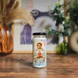 Saint Nicolas Prayer Candle 8Oz Scented Soy Wax Novelty Gift - thumbnail 2