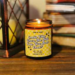 Hell Have You Been Loca Twilight Inspired, Lime & Sea Salt Scented Candle - thumbnail 1