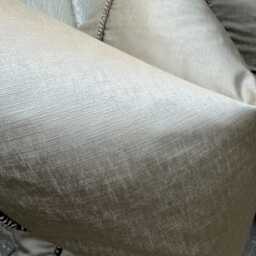 Satin Taupe Piped Cushion Cover Luxury Pillow Case With Bronze Piping Living Room Or Bedroom Decor - Interior Designer Style , All Sizes - thumbnail 1