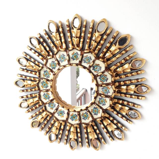 "Peruvian Mirrors ""Ivory Eye 35cm" - image 1