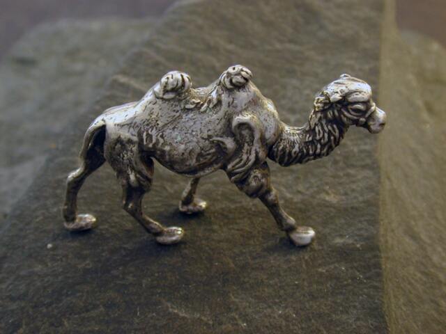 sterling Silver Two Hump Bactrian Camal Sculpture - image 1