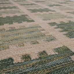 Handwoven Swedish Kilim Rug Scandinavian Flatweave, Wool & Cotton - thumbnail 3