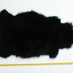 Black Sheepskin Rug For Your Home Decore - Leather Hub - thumbnail 2