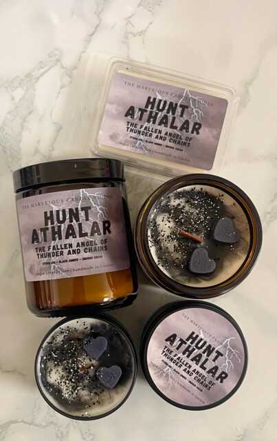 Hunt Athalar Candle - Crescent City Fan Parody Booktok Merch Fantasy Romance Gift Romantasy Bookshelf Decor - image 1