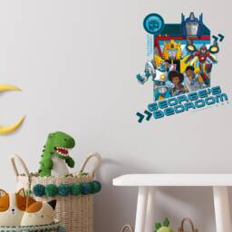 Personalised Transformers Wall Sticker, Decal, Bedroom Decor - thumbnail 2