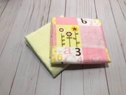 Receiving Blanket Set Of Two - 2, Giraffe Blanket, Pink Yellow Flannel Girl Baby Swaddle Blanket
