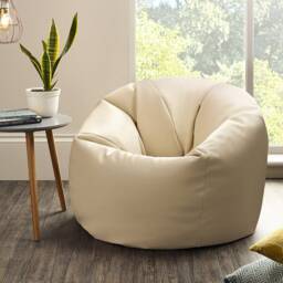 Faux Leather Beanbags Adult Bean Bag Beanbag Chair Gaming Ready Filled - thumbnail 3