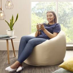 Faux Leather Beanbags Adult Bean Bag Beanbag Chair Gaming Ready Filled