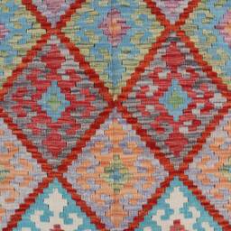 10 Ft Long Runner Rug, Handmade Afghan Stunning Kilim Rug 90x300 cm Flatweave Oriental Turkmen Geometric Maimana Design 3x10 Hallway - thumbnail 4