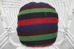 Kilim Pillow Cover, Covers, Cases, 16x16 Pink Round Hippie Throw 164 - thumbnail 1
