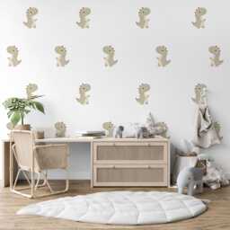 Dinosaur Wall Stickers Nursery Decor Dino Decals Neutral Bedroom Peel & Stick Wallpaper - thumbnail 2
