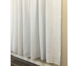 Stone Grey Ticking Striped Curtain, Linen Curtains Drapes, Custom
