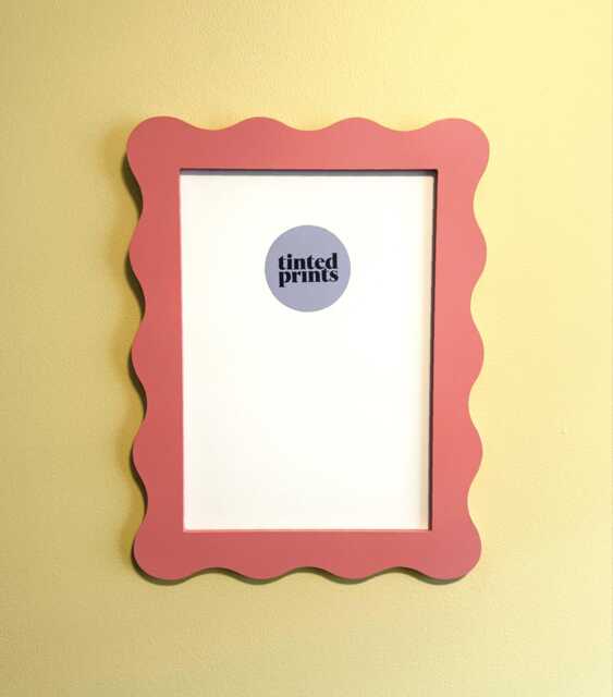 Wavy Picture Frame A4 - Soft Dusty Pink Free Shipping Australia Gallery Wall Unique Home Decor Gift Australian Made - image 1