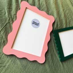 Wavy Picture Frame A4 - Soft Dusty Pink Free Shipping Australia Gallery Wall Unique Home Decor Gift Australian Made - thumbnail 2