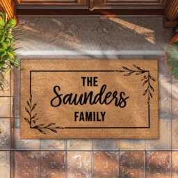 Custom Family Name Doormat Gift Idea - thumbnail 4