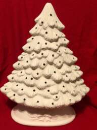 "Diy Ceramic Bisque Christmas Tree Handcrafted Ready To Paint - 15"" X 12"" 7" - thumbnail 1