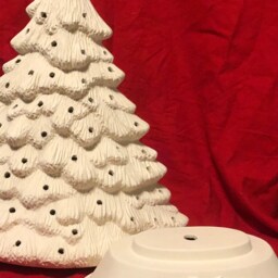 "Diy Ceramic Bisque Christmas Tree Handcrafted Ready To Paint - 15"" X 12"" 7" - thumbnail 4