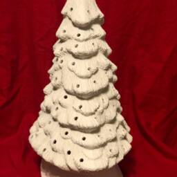"Diy Ceramic Bisque Christmas Tree Handcrafted Ready To Paint - 15"" X 12"" 7" - thumbnail 2