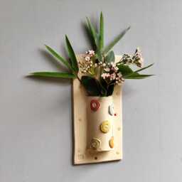 Handmade Ceramic Wall Planter Stoneware Vase For Air Plants - thumbnail 2