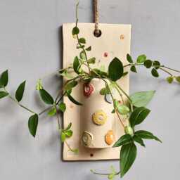 Handmade Ceramic Wall Planter Stoneware Vase For Air Plants - thumbnail 3