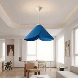 Modern Floral PVC Pendant Lampshade, Contemporary Diy Ceiling Light Cover - thumbnail 3