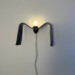 Navy Blue Plug-In Wall Sconce, Modern Dimmable Lamp, Minimal Lighting For Bedrooms, Living Rooms & Dining Areas, Contemporary Accent Light - thumbnail 3