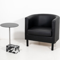 Side Table Marble Black Marquinia - In