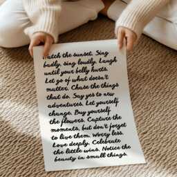 Watch The Sunset. Notice Beauty in Small Things - Home Prints Affirmation Quotes Unframed Print - thumbnail 2