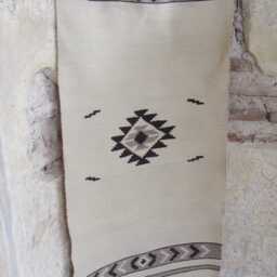 Handwoven Wool Kilim Rug White Bohemian Decor - 2Ft X 4Ft - thumbnail 3