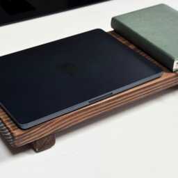 Wooden Monitor Stand For Home Office. Rustic Riser Shelf. Computer Desk Organiser. Laptop Stand. Made To Order & Fully Customisable - thumbnail 2