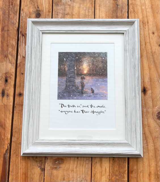 Framed Print From Always Remember - The Boy Mole Fox, Horse & The Storm By Charlie Mackesy