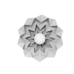 Origami Lampshade Viridian Green Paper Lamp, Kids Room Decor - thumbnail 3
