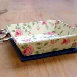 Rosebud Trinket Tray Handmade Jewellery Dish, Home D??cor - thumbnail 3
