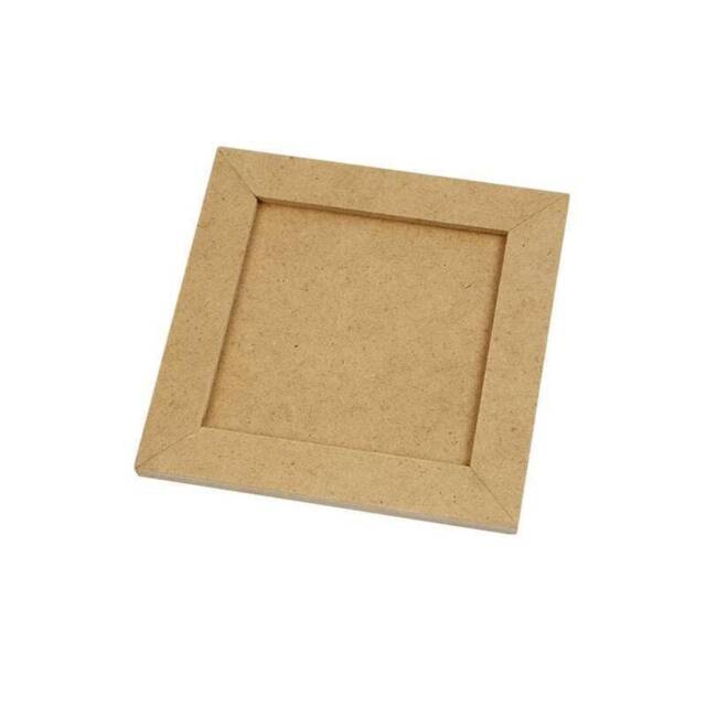 10cm Square Mdf Frame 3mm Collage Picture/Photo Design Decorate Create Craft - image 1