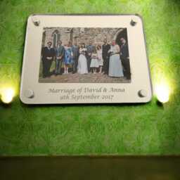 Custom Engraved Acrylic Wall Mounted Picture Frame - Bespoke Sizes & Colors - thumbnail 2