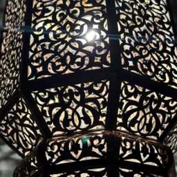 Moroccan Brass Lantern - An Artisanal Pendant Lamp Masterpiece For Your Home Deco, Handmade Ceiling Light, Light - thumbnail 3