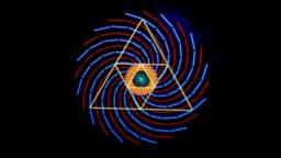 Uv String Art Psychedelic Cosmic Mandala, 30x30cm/11.8 Inches Handmade Wall Art, Black Light, 3D, Home Decor, Wall Hanging, Yoga Art, Thread &nails - thumbnail 1