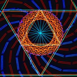 Uv String Art Psychedelic Cosmic Mandala, 30x30cm/11.8 Inches Handmade Wall Art, Black Light, 3D, Home Decor, Wall Hanging, Yoga Art, Thread &nails - thumbnail 2