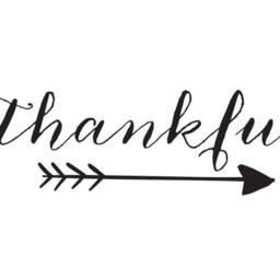 "Vinyl Wall Art Decal - ""Thankful" - thumbnail 2