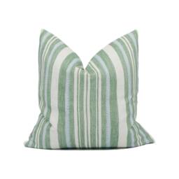 Jane Churchill - Tulsi Stripe Green Lively Modern Striped Cushion Cover Handmade Throw Pillow Designer Home D??cor - thumbnail 1