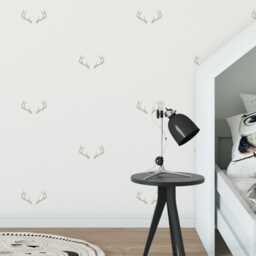 Stag Antlers - Vinyl Wall Decals Peel & Stick Deer Doe Horns Stickers Wilderness Forest Wild Animal Boys Girl Baby Nursery Kids Room - thumbnail 2