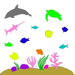Nautical Wall Decals Vinyl Fish Stickers - Coral Reef Nursery Decor Ocean Animals Vwaq Pof1 - thumbnail 2