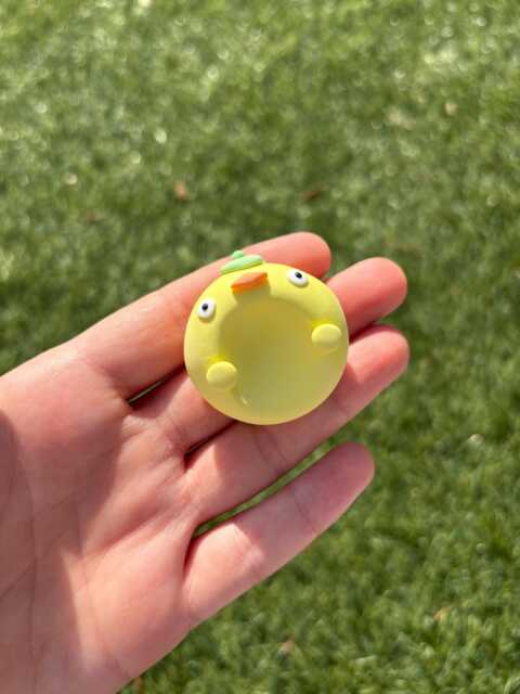 Duck Polymer Clay Worry Stone - Yellow Kawaii Anxiety Buddy - Pocket Hug - image 1