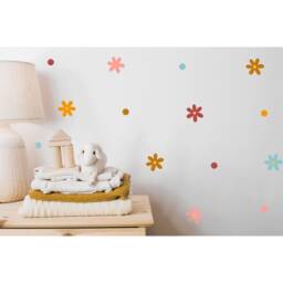 Floral Nursery Wall Stickers Boho Flower Decals, Kids Room Decor - thumbnail 1